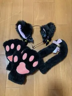 猫耳と肉球のコスプレアクセサリー