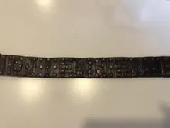 DIESELベルトイタリア直営店購入レアデザイン100%レザーSIZE95/38