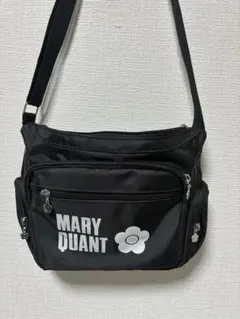 MARY QUANT ブラックショルダーバッグ