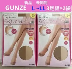 グンゼ(GUNZE) ストッキング・L ~LL☆3足組×2☆レディス・新品未開封
