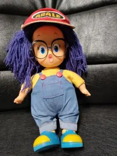 アラレちゃん ぬいぐるみ デニムオーバーオール　ビンテージ アラレちゃん ぬいぐるみ デニムオーバーオール ビンテージ アラレ