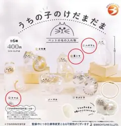 うちの子のけだまだま　ガチャガチャ　3種セット　シャム　茶トラ　ハチワレ　正規品
