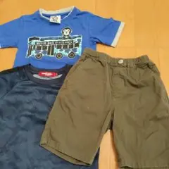 UITTG BABY Tシャツ　マックハウス　120ハーフパンツ　3点セット