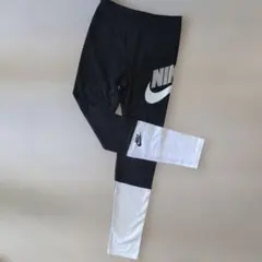 NIKE キッズ レギンス スパッツ 黒白12-13歳美品