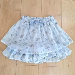 バースデイ マジョリカ 130 スカパン キュロット フリル ねこ柄