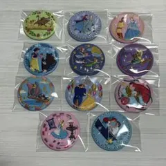 Disney Characters 刺繍缶バッジビスケット　11個セット　食玩