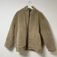 ZARA フェイクボア ボンバージャケット xs-s