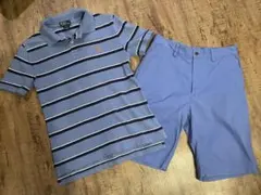ラルフローレンの半袖ポロシャツとハーフパンツ、150