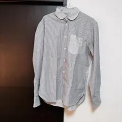 MAISON KITSUNÉ ストライプ長袖シャツ 40