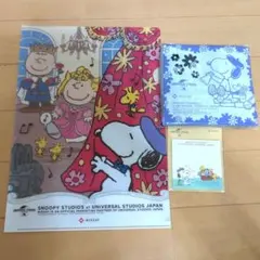 【非売品】ニッセイ　スヌーピークリアファイル 　&　付箋 　＆　ハンドタオル
