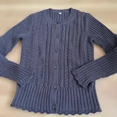 ユニクロ☆透かし編み入りカーデガン