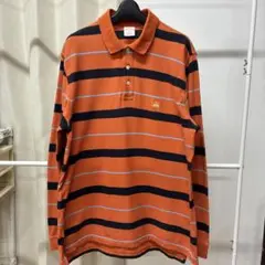 Brooks Brothers 長袖ポロシャツ ボーダー オレンジ Mのサムネイル