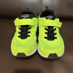 SYUNSOKU 蛍光グリーン キッズシューズ　22cm