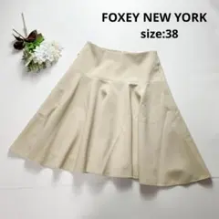 美品❢フォクシー　FOXEY　フレアスカート　ロングスカート　38 フォクシー ロングフレアスカート 38