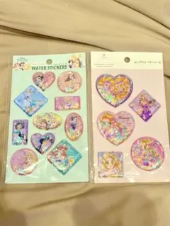 ディズニープリンセス　ウォーターシール　2種セット