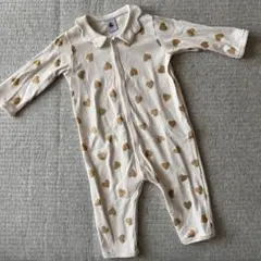 【未使用】プチバトー 衿つき足なしロンパース 12m/74cm