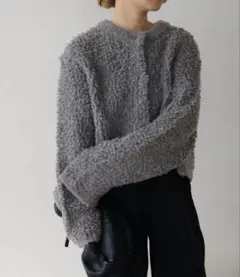 セレクトモカ　ループヤーンニットショートカーディガン