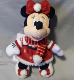 ミニーマウス ぬいぐるみバッチ ディズニークリスマス2024 【タグ付き】