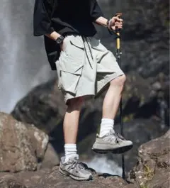 ショートパンツ メンズ ハーフパンツ カーゴパンツ 半ズボン スポーツ L