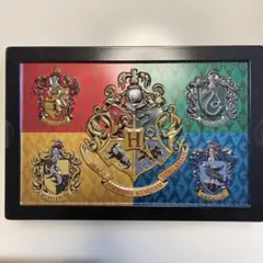USJ★ハリーポッター★チョコレート空き缶 ホグワーツの紋章と4寮のエンブレム