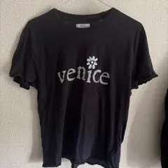 ERL ブラック Tシャツ venice