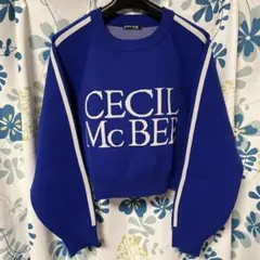 セシルマクビー クロップドスウェット