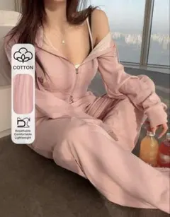 shein DAZY パーカー フード付きスウェット & パンツ セットアップ