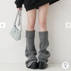 EVRIS レッグウォーマーセットチャンキーヒールローファー L 24.5cm