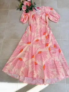 ケイトスペード　カシュクールロングワンピース