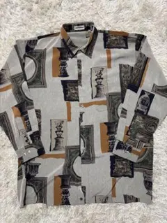 メンズシャツ　柄シャツ　LLサイズ　GORUBEE