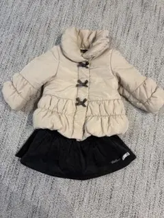 べべ　bebe ダウンスカートセット90