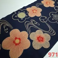柿渋染め=未使用品着物解き　971