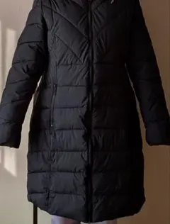 中綿ロングジャケット　黒　Lサイズ