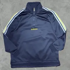 adidas ハーフジップ トラックトップ L 90s デサント製