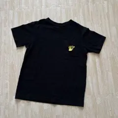 UNIQLO★ポケモン ピカチュウ 刺繍 Tシャツ 黒