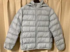 ユニクロ　ライトウォームパデットパーカ　140 グリーン　UNIQLO