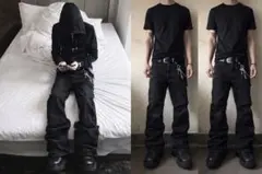 パンツ 00s archive Oil coating denim vkei 00s Archive Flare Denim Pants –Oil M - メルカリ