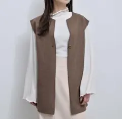 レトロガール　圧縮ニット　ジレ