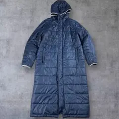 【美品】adidas アディダス 中綿ベンチコート L ネイビー