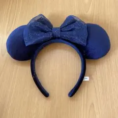 ディズニー　カチューシャ ネイビー