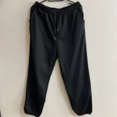 黒 ジョガーパンツ ゴムウエスト