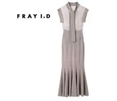 FRAY I.D [フレイ アイディー] マーメイドニットコンビワンピ ピンク
