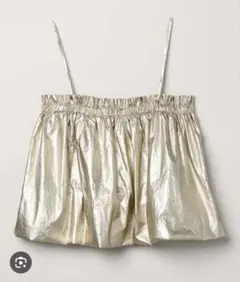 JEANASiS/メタリックバルーンビスチェ