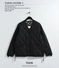 【TAION 】TAION-101ZML-1 BLACK .L