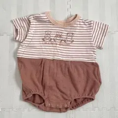 apres les cours 半袖ロンパース 80サイズ 前開き