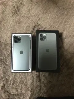 美品iPhone11Pro256gb simフリー　ミッドナイトグリーン箱付き