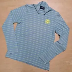 PEARLY GATESパーリーゲイツ　長袖ハイネックカットソー(blue)