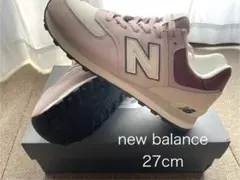 【新品】27cm ニューバランス U5740Y2 ピンクホワイトスエードメッシュ
