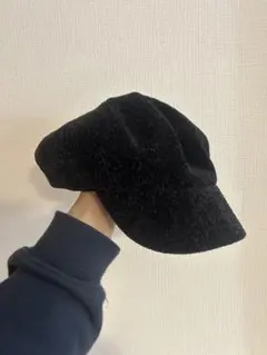 キャスケット・ハンチング ブラック フリーサイズ