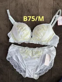 チュチュアンナ　運命のブラ　ノンワイヤー　イエロー　ブラセット　B75/M